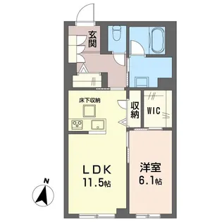 メゾン ド フー【1階】の間取り