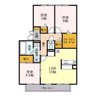 ドミールA【2階】の間取り