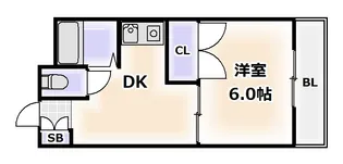 アベノ池田マンション【3階】の間取り