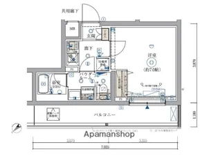 ARCOBALENO KIKUNA【1階】の間取り