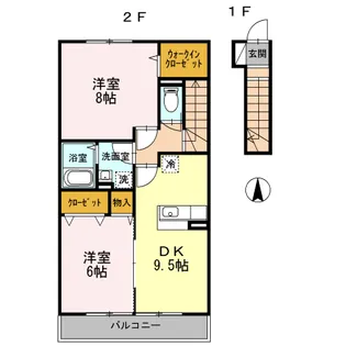 ルミエール【2階】の間取り