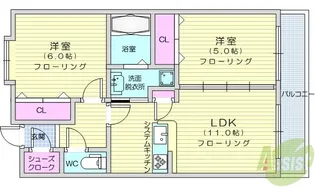 エレット長町(旧プライムアーバン長町一丁目)【10階】の間取り