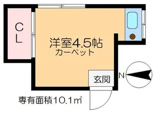 紺谷荘(日本国籍女性限定物件)【2階】の間取り