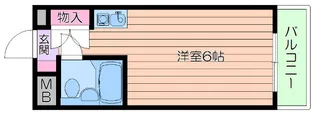 シティパレス南千里【3階】の間取り