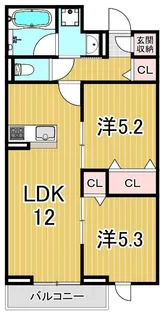 セレスティア東保木間II【1階】の間取り