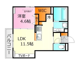 フェリーチェ舟入【1階】の間取り