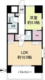 La Douceur山王【10階】の間取り