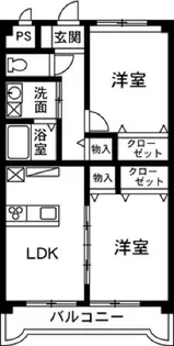 マンションディアコート【3階】の間取り