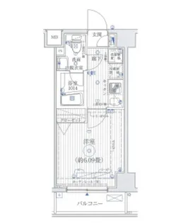 リライア東京イーストレジデンス【4階】の間取り