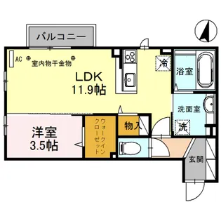 クレセントSK II【2階】の間取り