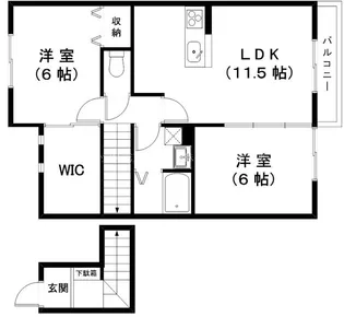 ファイン・レジデンスA【2階】の間取り