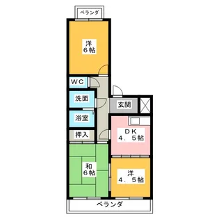 グランドメゾン勝川【5階】の間取り