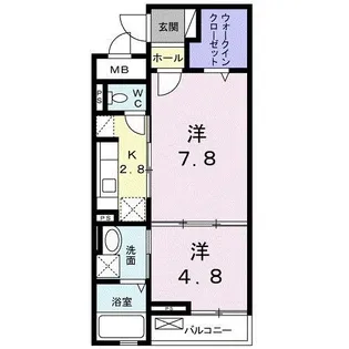 オアシス・F【2階】の間取り