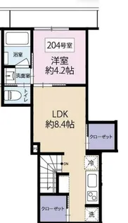 Y′s中野本町【2階】の間取り