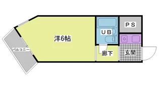 ライオンズマンション神戸元町第2【6階】の間取り