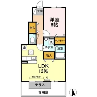 ルミナス【1階】の間取り