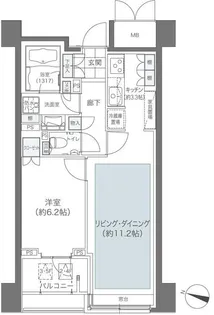 メゾンカルム本郷【6階】の間取り