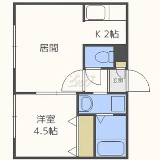 サンステージ宮の沢1-2【4階】の間取り