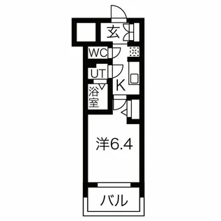 メイクス鶴舞II【4階】の間取り