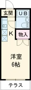 ポルシェ飯山【1階】の間取り