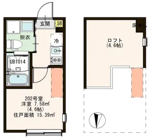 メゾン・ボヌール江戸川【2階】の間取り