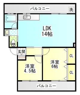 ミヤザキ第2マンション【3階】の間取り