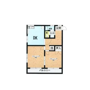 橘川ハイツ【2階】の間取り
