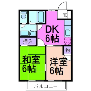 シャルマンA【1階】の間取り