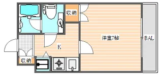 サルヴァトーレ大橋【7階】の間取り