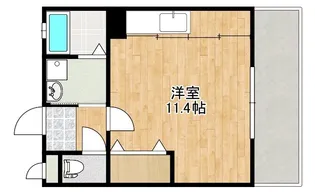 クラルテディヴァイン【1階】の間取り