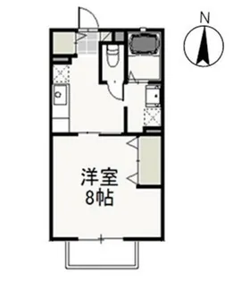 ユピテル石井【2階】の間取り