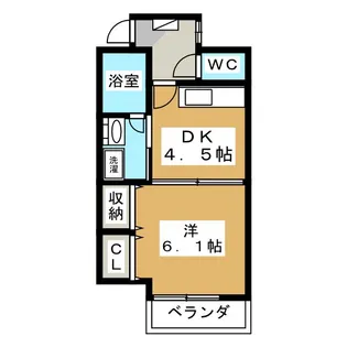 アブニール武藤【1階】の間取り