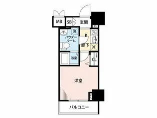 メインステージ蒲田VIエグザ【12階】の間取り