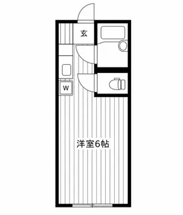 コーポ二葉2号B【1階】の間取り