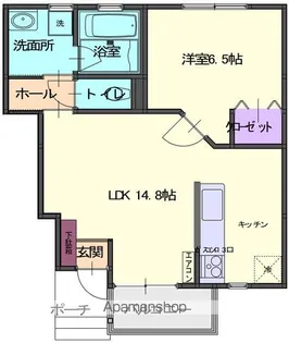 ARIETTA金ケ崎【1階】の間取り
