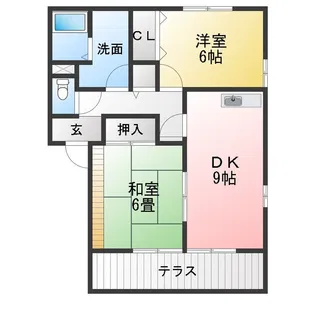 オーク 南棟【1階】の間取り