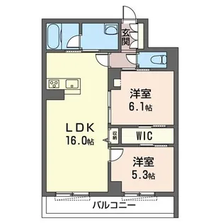 コンフォール冬青(ソヨゴ)【1階】の間取り