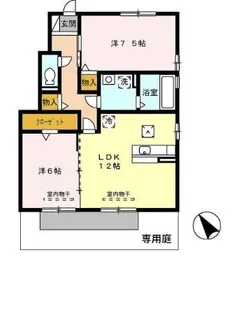 ロイヤルウィット【1階】の間取り