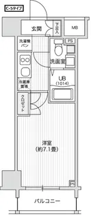 レジディア笹塚II【4階】の間取り