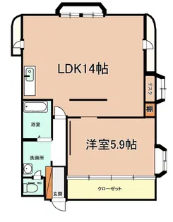 エスポワール神通【7階】の間取り