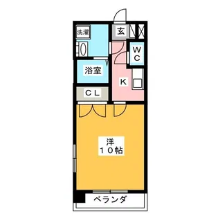アンソレイエ【4階】の間取り