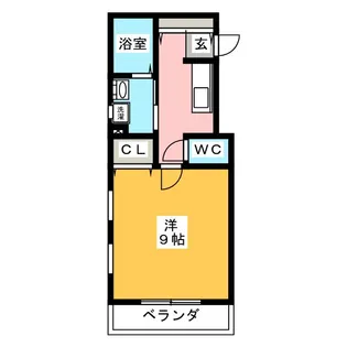 ヴェルフルール【3階】の間取り