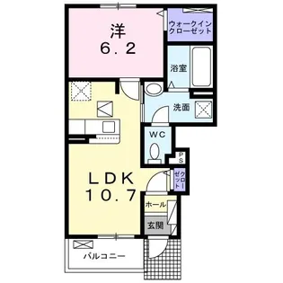 パーク サイド 比良【1階】の間取り
