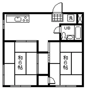 コーポ山水【3階】の間取り