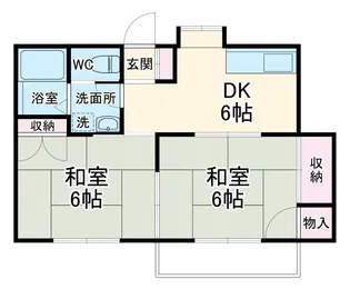 徳山ハイツ【2階】の間取り