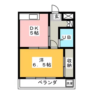栗原グリーンマンション【3階】の間取り