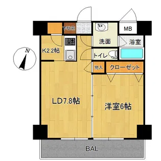 レガーロけやき通り【2階】の間取り