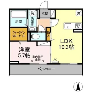 センチュリーハイツ【3階】の間取り
