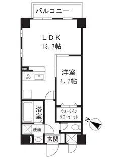 Polaris Stage Mizonokuchi【3階】の間取り