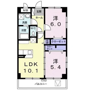 コンフォート ナゴム【3階】の間取り